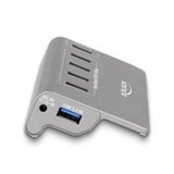 DeLOCK Hub USB 10 Gbps con 4 porte USB tipo A + 1 porta di ricarica rapida grigio