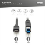 Digitus Cavo di collegamento USB 3.2 Gen 1 USB-C > USB-B Nero