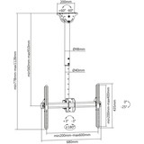 Digitus DA-90421, Supporto Nero