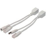 Digitus Kit cavi PoE passivo bianco, Fast Ethernet, Bianco, Cina, 75 mm, 265 mm, 98,333 g