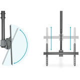Digitus Supporto universale da soffitto per TV con regolazione telescopica dell'altezza Nero