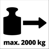 EINHELL Argano a leva manuale TC-LW 2000 rosso