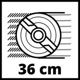 Einhell GC-EM 1536 Tagliaerba a spinta AC Nero, Rosso rosso/Nero, Tagliaerba a spinta, 36 cm, 2,5 cm, 6,5 cm, 600 m², 25 - 65 mm