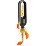 GARDENA ClickUp! torcia da giardino Acciaio inossidabile Olio, Lampada Nero, Acciaio inossidabile, Legno, Olio, 0,35 L, 10 cm