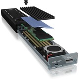 ICY BOX IB-G1826MF-C31 Box esterno SSD Nero M.2 Nero, Box esterno SSD, M.2, PCI Express, 10 Gbit/s, Collegamento del dispositivo USB, Nero