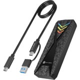 ICY BOX Spade Case 1805, Disk enclosure Nero