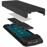 ICY BOX Spade Case 1805, Disk enclosure Nero