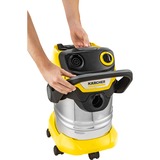 Kärcher 1.628-350.0, Aspira bagnato / asciutto giallo/in acciaio inox