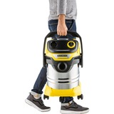 Kärcher 1.628-350.0, Aspira bagnato / asciutto giallo/in acciaio inox