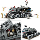 LEGO Star Wars 75413 Republic Juggernaut, Camion Giocattolo e 8 Personaggi, Idea Regalo 9+ Anni per Fan di Le Guerre dei Cloni, Giochi di costruzione Camion Giocattolo e 8 Personaggi, Idea Regalo 9+ Anni per Fan di Le Guerre dei Cloni, Set da costruzione, 9 anno/i, Plastica, 813 pz, 1,32 kg