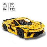 LEGO Technic 42205 Chevrolet Corvette Stingray - Modello di Auto per Bambini 9+ Fan delle Macchine Giocattolo con Funzioni, Giochi di costruzione Set da costruzione, 9 anno/i, Plastica, 732 pz, 978 g