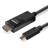 Lindy 43317 cavo e adattatore video 10 m USB tipo-C HDMI tipo A (Standard) Nero Nero, 10 m, USB tipo-C, HDMI tipo A (Standard), Maschio, Maschio, Dritto