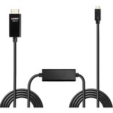 Lindy 43317 cavo e adattatore video 10 m USB tipo-C HDMI tipo A (Standard) Nero Nero, 10 m, USB tipo-C, HDMI tipo A (Standard), Maschio, Maschio, Dritto