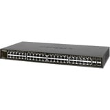 Netgear GS348 Non gestito Gigabit Ethernet (10/100/1000) 1U Nero, Interruttore Non gestito, Gigabit Ethernet (10/100/1000), Montaggio rack, 1U