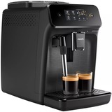 Philips 1200 series 2 bevande, macchina da caffè automatica, Macchina automatica Nero, macchina da caffè automatica, Macchina per espresso, 1,8 L, Chicchi di caffè, Macinatore integrato, 1500 W, Nero