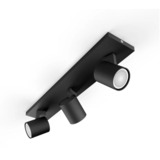 Philips Hue White Ambiance Runner 3 faretti, Luce LED Nero