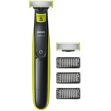 Philips Rade, regola, rifinisce la barba di qualsiasi lunghezza OneBlade, Rasoio per barba verde chiaro/grigio scuro, regola, rifinisce la barba di qualsiasi lunghezza OneBlade, Batteria, Verde, Grigio