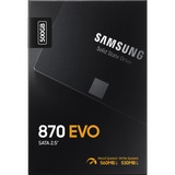Samsung SATA 870 EVO 500 GB, Disco a stato solido 500 GB, 2.5", 560 MB/s, 6 Gbit/s