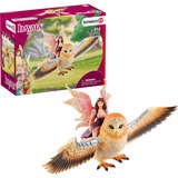 Schleich bayala Fairy In Flight On Glam-Owl 5 anno/i, Fairy In Flight On Glam-Owl, Multicolore