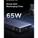 UGREEN 90597A batteria portatile 25000 mAh Grigio, Powerbank  grigio, 25000 mAh, 5 V, Grigio