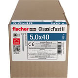 fischer Vite per truciolato ClassicFast II 5,0x40 testa svasata TX 