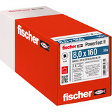 fischer Vite per truciolato PowerFast II 8,0x160 testa svasata TX 