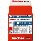 fischer Vite per truciolato PowerFast II 8,0x160 testa svasata TX 