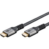 goobay Plus Cavo HDMI Ultra ad alta velocità, 8K @ 60Hz grigio
