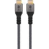 goobay Plus Cavo HDMI Ultra ad alta velocità, 8K @ 60Hz grigio