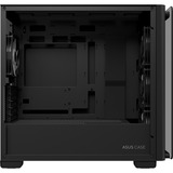 ASUS A23 PLUS TG ARGB BLACK Nero, Chassis Tower Nero, PC, Nero, micro ATX, Mini-ITX, Multi, 16,5 cm, 38 cm