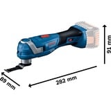 Bosch GOP 18V-34, 06018G2002, Strumento multi funzione blu/Nero