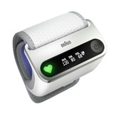 Braun iCheck 7 Polso Misuratore di pressione sanguigna automatico bianco/Argento, Polso, Misuratore di pressione sanguigna automatico, Bianco, Pulsanti, LED, Stilo AA