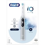 Braun iO Serie 6 Adulto Spazzolino a vibrazione Grigio, Spazzolino da denti elettrico grigio, Adulto, Spazzolino a vibrazione, Cura quotidiana, Cura gum, Sensibile, Sbiancante, Grigio, Rotondo, Batteria