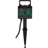 Brennenstuhl 1154450 presa energia Nero, Ciabatta Nero, Nero, IP44, 16 A