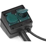 Brennenstuhl 1154450 presa energia Nero, Ciabatta Nero, Nero, IP44, 16 A