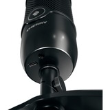 CHERRY UM 3.0 Nero Microfono da tavolo Nero, Microfono da tavolo, 24 bit, 96 kHz, 120 dB, Cardiode, Cablato