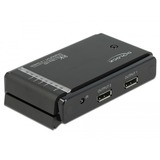 DeLOCK 87750 conmutador de vídeo DisplayPort Nero, DisplayPort, Nero, Metallo, 7680 x 4320, 1 m, 100 - 240 V