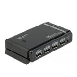 DeLOCK 87750 conmutador de vídeo DisplayPort, Interruttore di DisplayPort Nero, DisplayPort, Nero, Metallo, 7680 x 4320, 1 m, 100 - 240 V