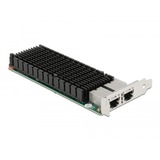 DeLOCK 88505 scheda di rete e adattatore Interno Ethernet 10000 Mbit/s Interno, Cablato, PCI Express, Ethernet, 10000 Mbit/s, Acciaio inossidabile