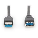 Digitus Cavo di prolunga USB 3.2 Gen 1, connettore USB-A > presa USB-A Nero