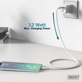 Digitus Cavo in silicone USB 2.0 USB-A > Lightning, certificato MFI bianco
