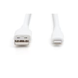 Digitus Cavo in silicone USB 2.0 USB-A > Lightning, certificato MFI bianco