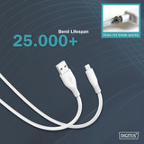 Digitus Cavo in silicone USB 2.0 USB-A > Lightning, certificato MFI bianco