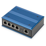 Digitus Switch industriale Gigabit PoE a 4 porte, non gestito, Interruttore 