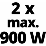 EINHELL 2x 4,0Ah & Twincharger Kit, set Nero/Rosso