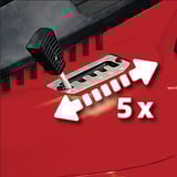 EINHELL GC-EM 1500/36, 3400156, Rasaerba rosso/Nero