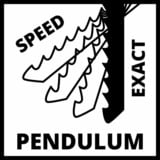 EINHELL Seghetto alternativo TC-JS 80/1, Puzzle rosso/Nero