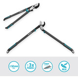 GARDENA Cesoie per rami EnergyCut Pro L a incudine, Potatore grigio/Turchese