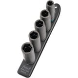 Hazet SmartRail 1/2" set di inserti per avvitatore a percussione e macchina, esagonale, 5 pezzi, chiave combinata   Nero