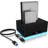 ICY BOX IB-127CL-U3 USB 3.2 Gen 1 (3.1 Gen 1) Type-B Nero HDD, SATA, Seriale ATA II, Serial ATA III, 2.5,3.5", 18 TB, USB 3.2 Gen 1 (3.1 Gen 1) Type-B, 5 Gbit/s